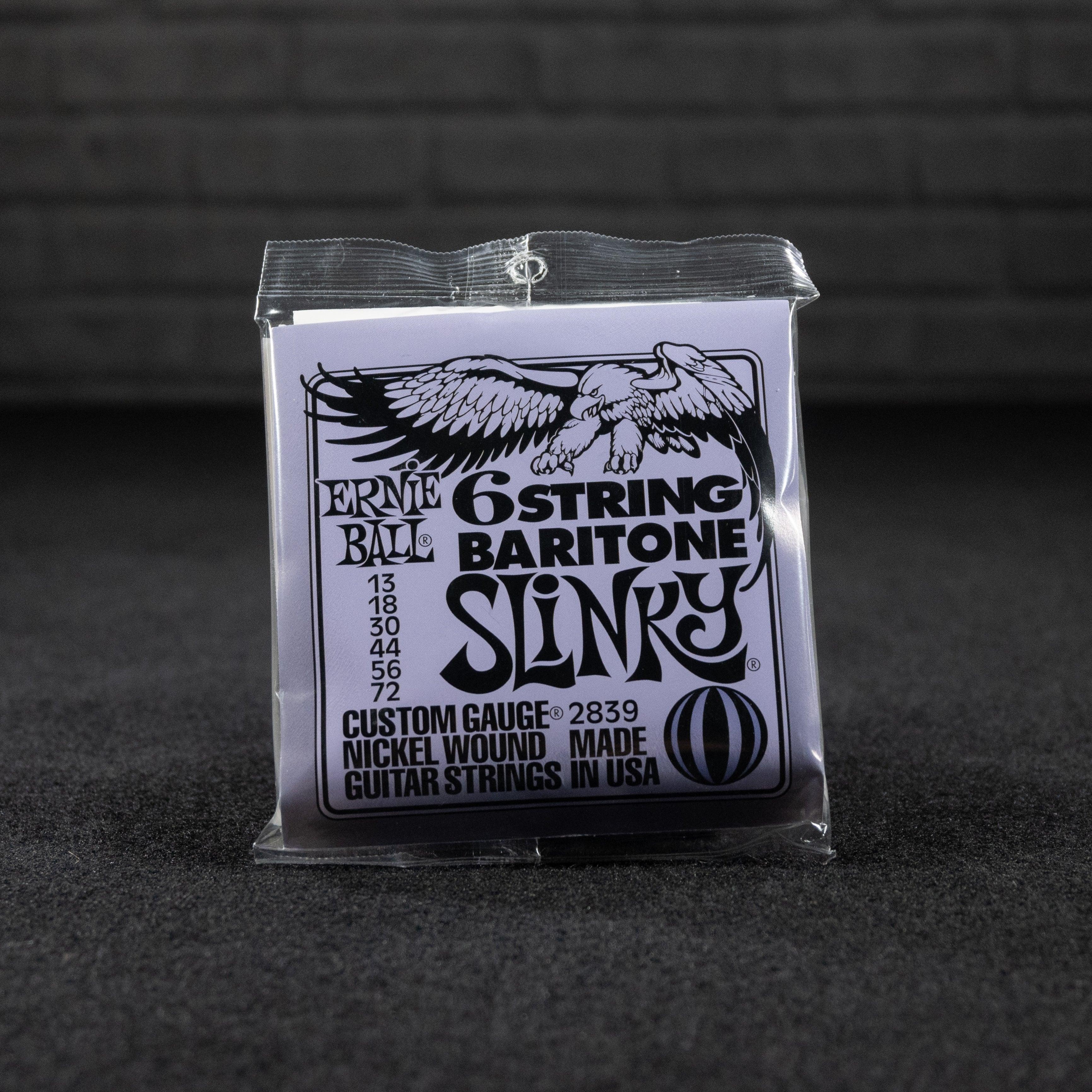 Ernie Ball Slinky 6 String Baritone Guitar Strings 13 72 Gauge