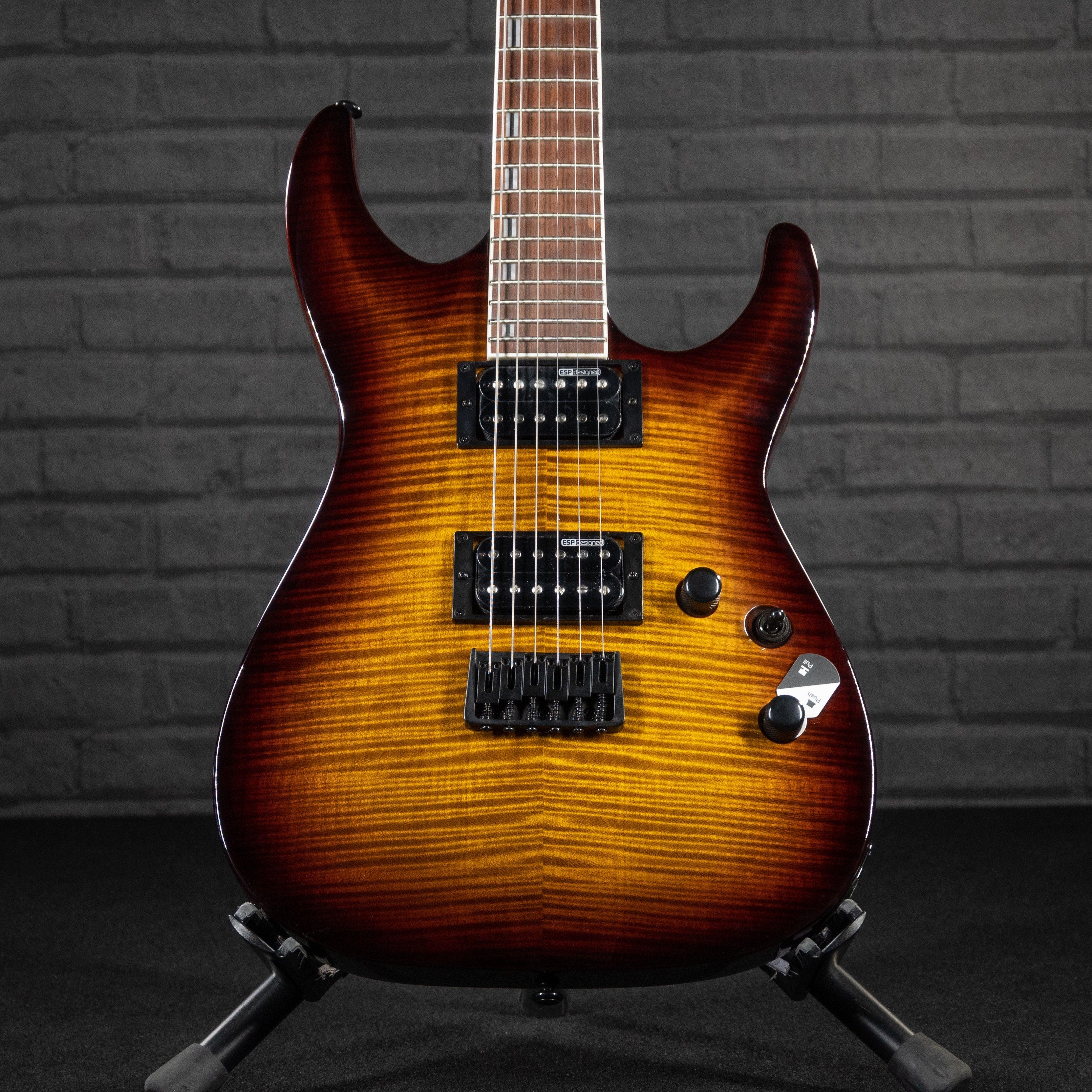 ESP LTD H-200FM Electric Guitar (Dark Brown Sunburst)