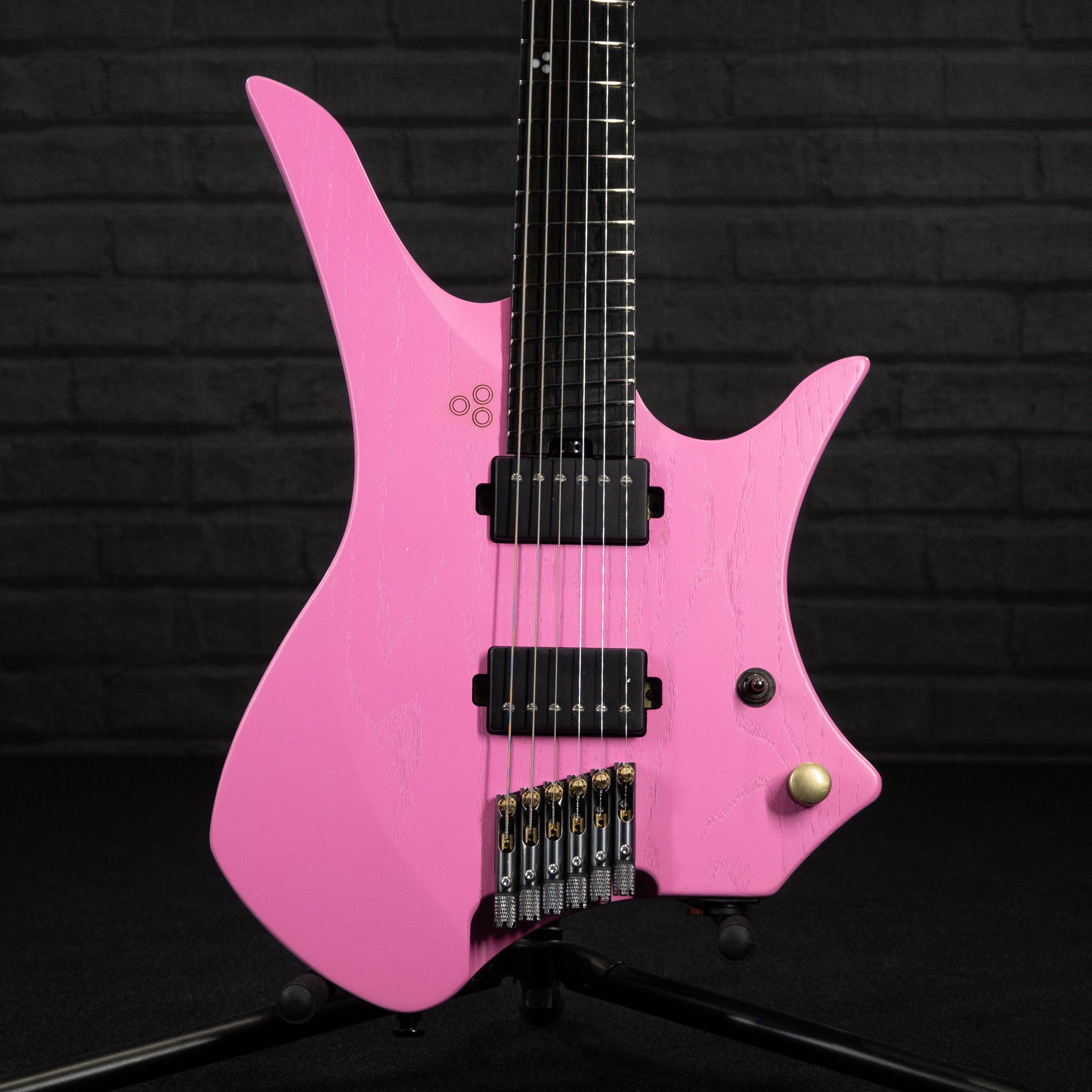 GOC C-Series Vajra 6 Electric Guitar (Worn Hot Pink)
