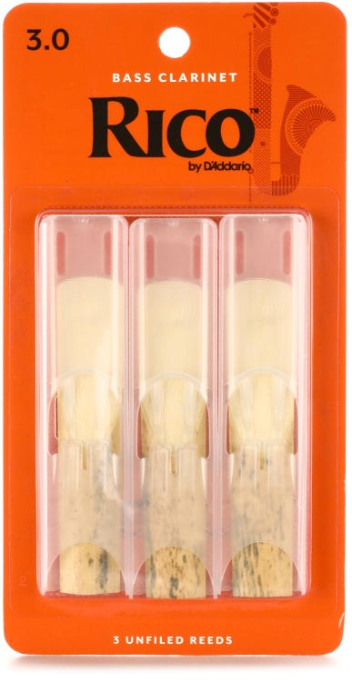 Rico by D'Addario Clarinet Reeds, 3-Pack