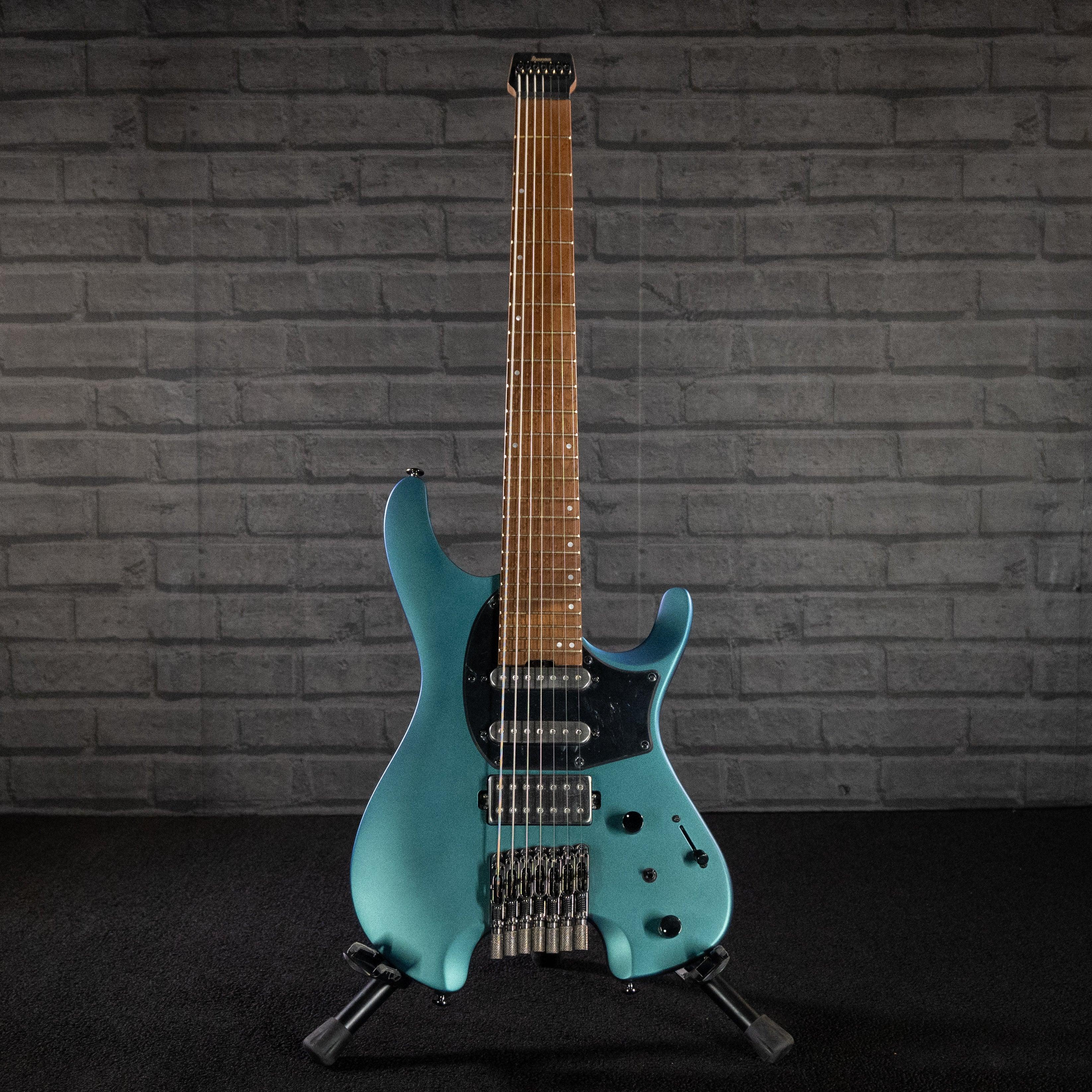 Ibanez Q Series Q547 Seven String Headless Guitar (Blue Chameleon Metallic  Matte)