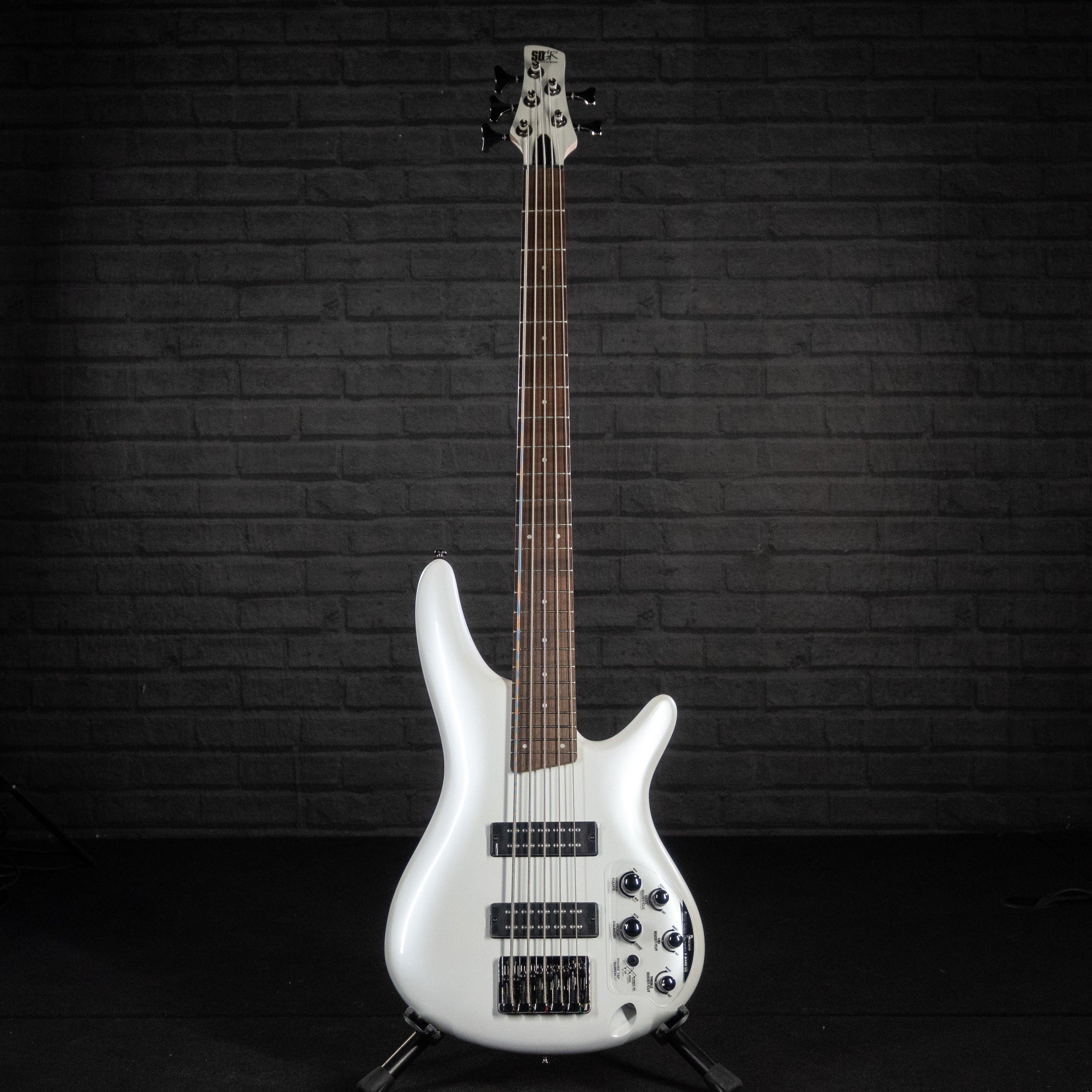 Ibanez SR305E 5-String Bass Guitar (Pearl White)