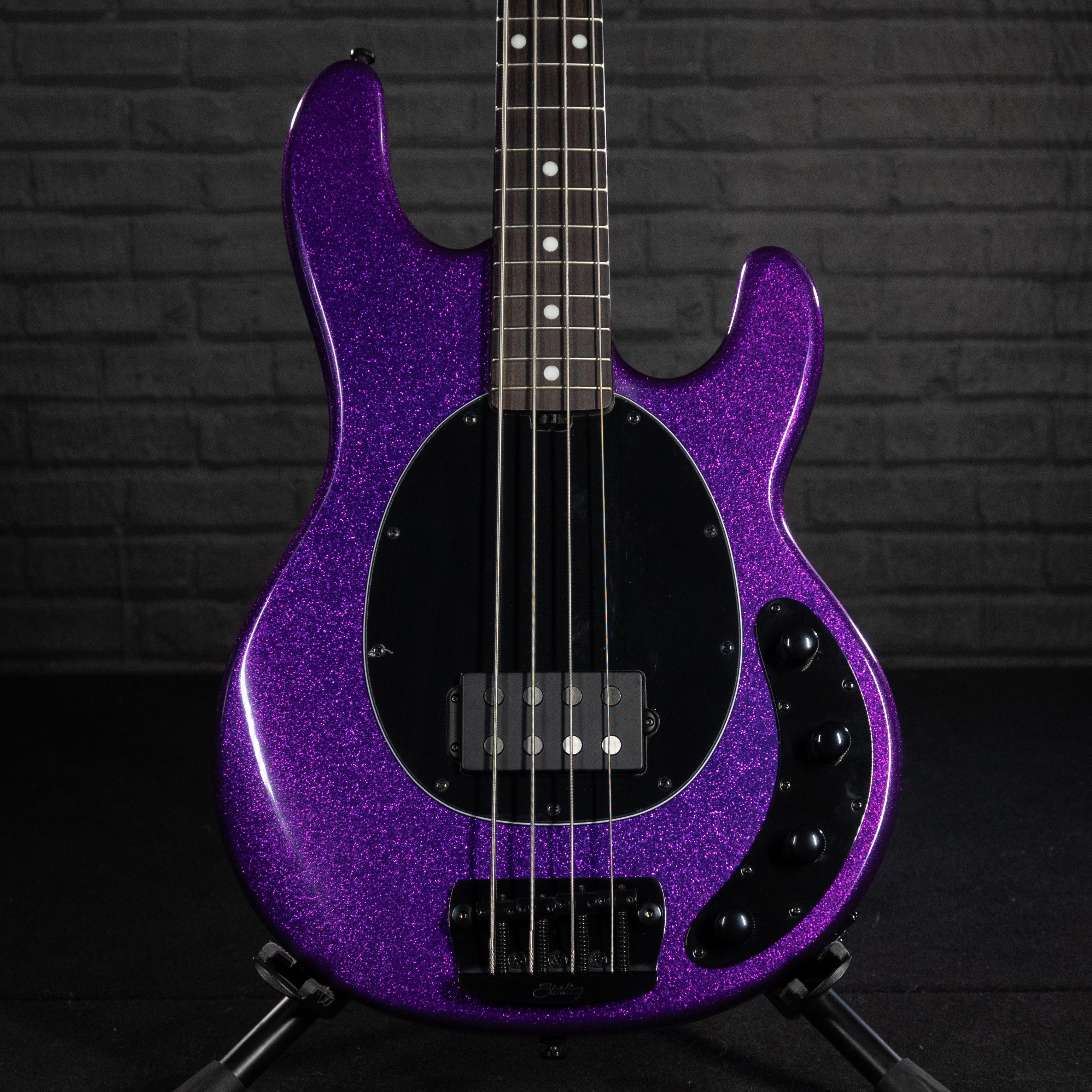 Sterling by Music Man StingRay Ray34 Electric Bass Guitar (Purple Sparkle)