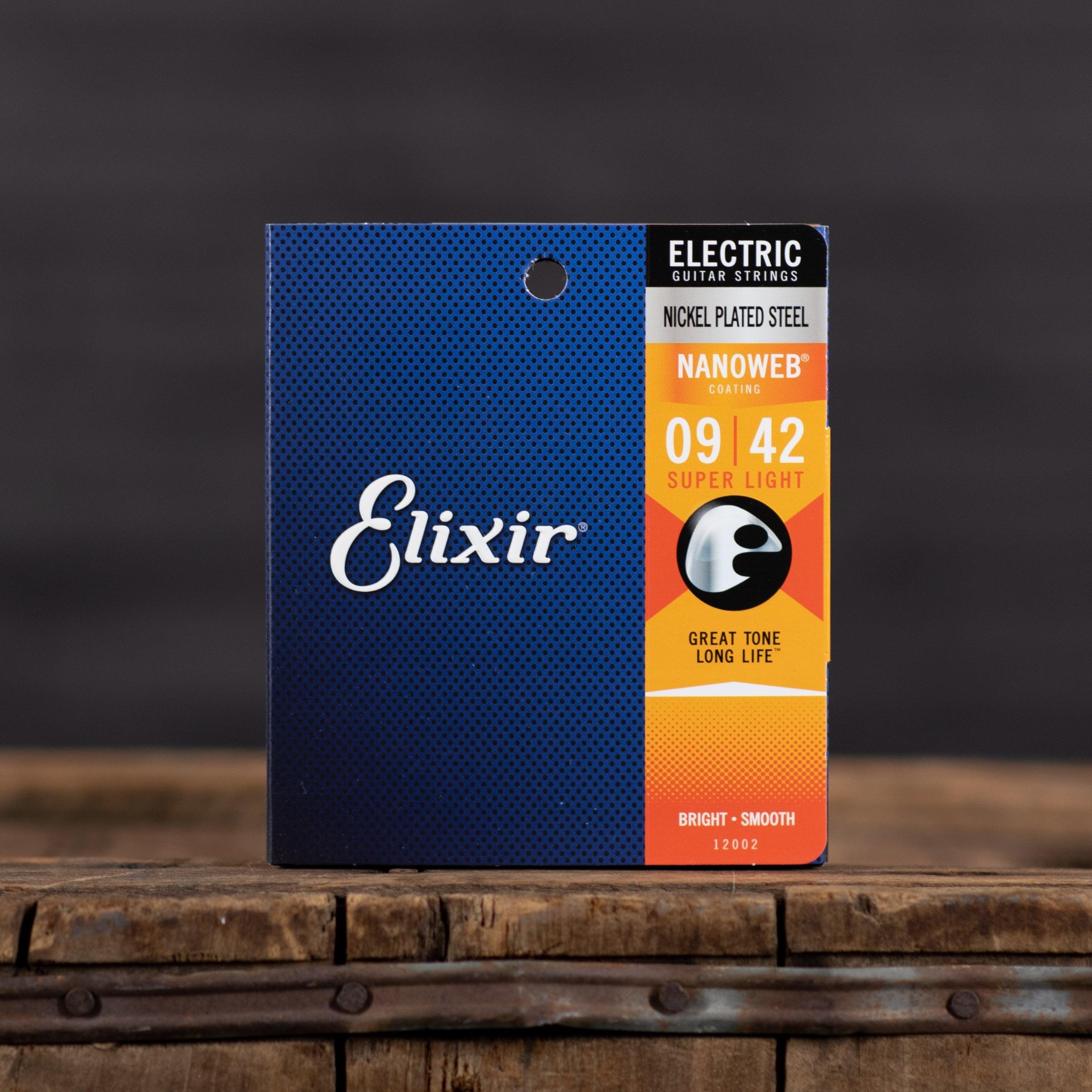 Elixir Nanoweb Electric Guitar Strings 9 42 freeshipping Impulse