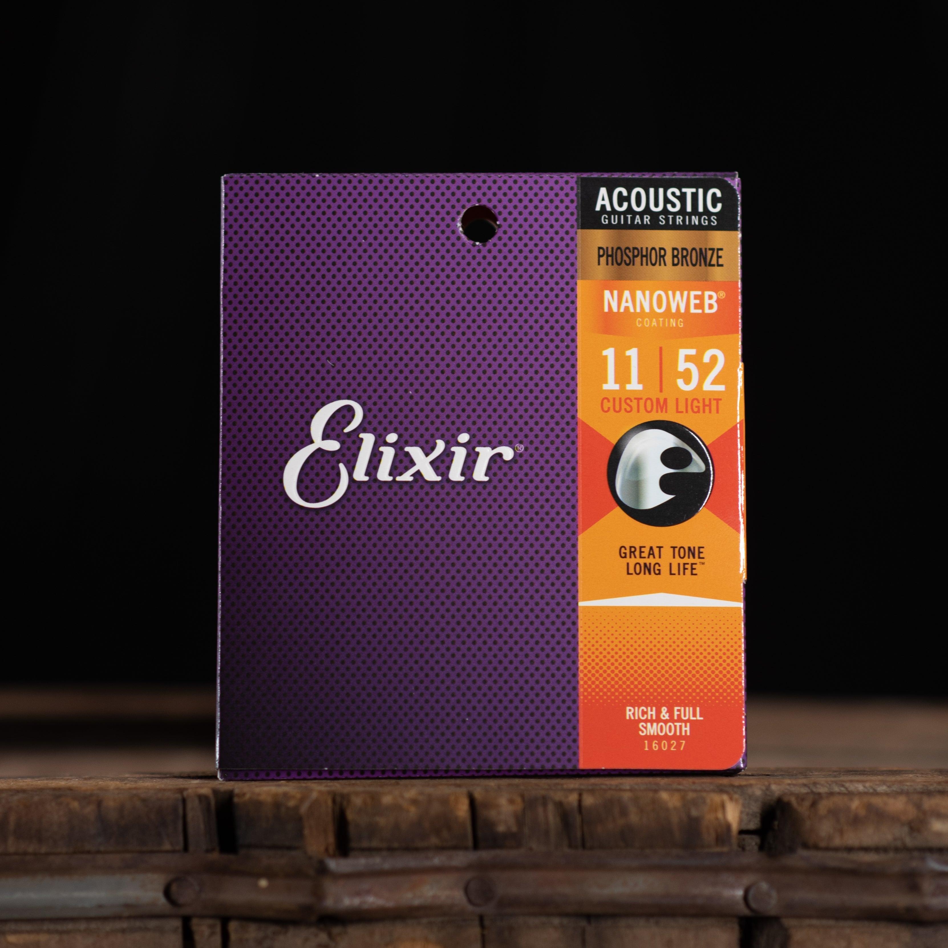 Elixir nanoweb deals phosphor bronze acoustic