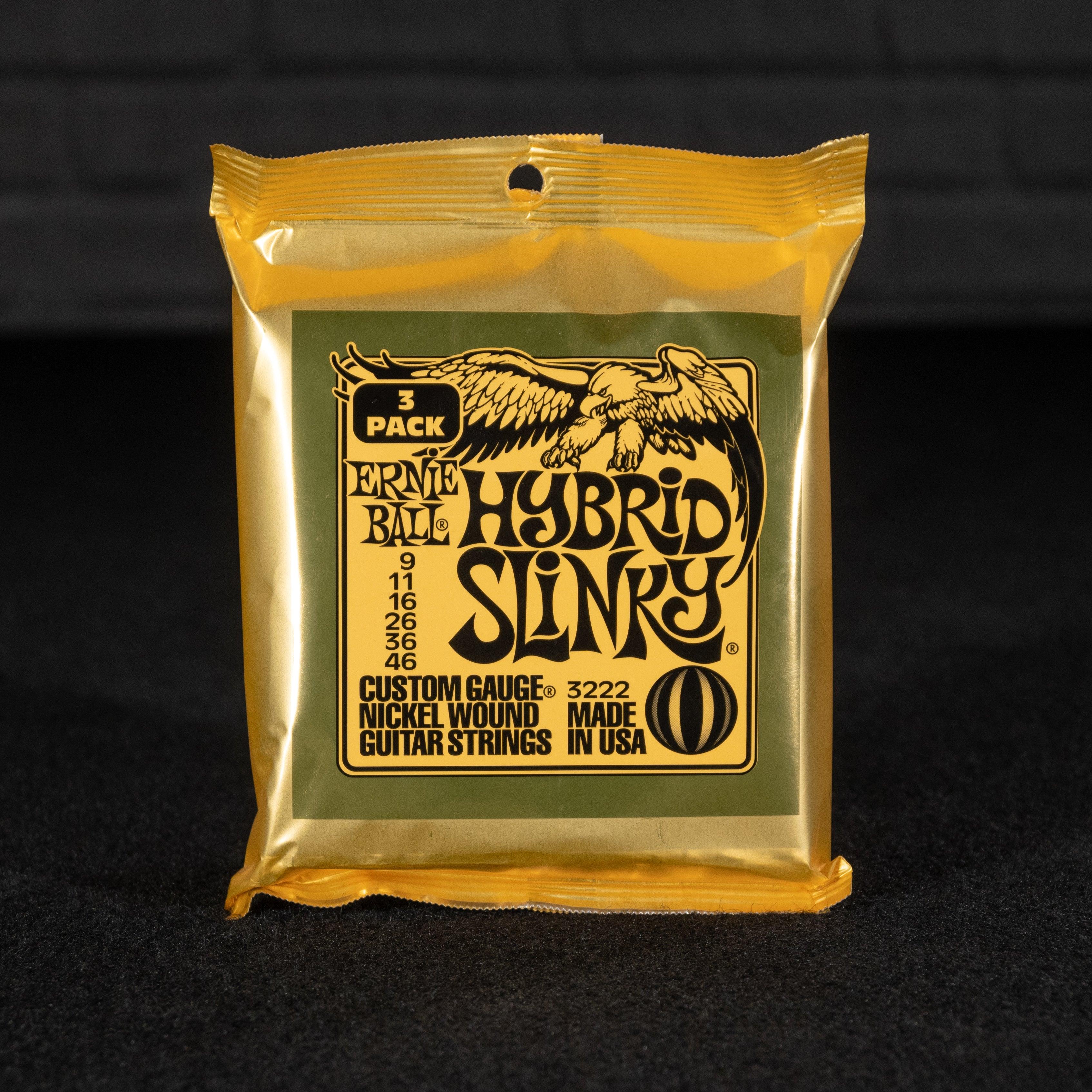 Ernie Ball Hybrid Slinky Nickel Wound Electric Guitar Strings 3 Pack