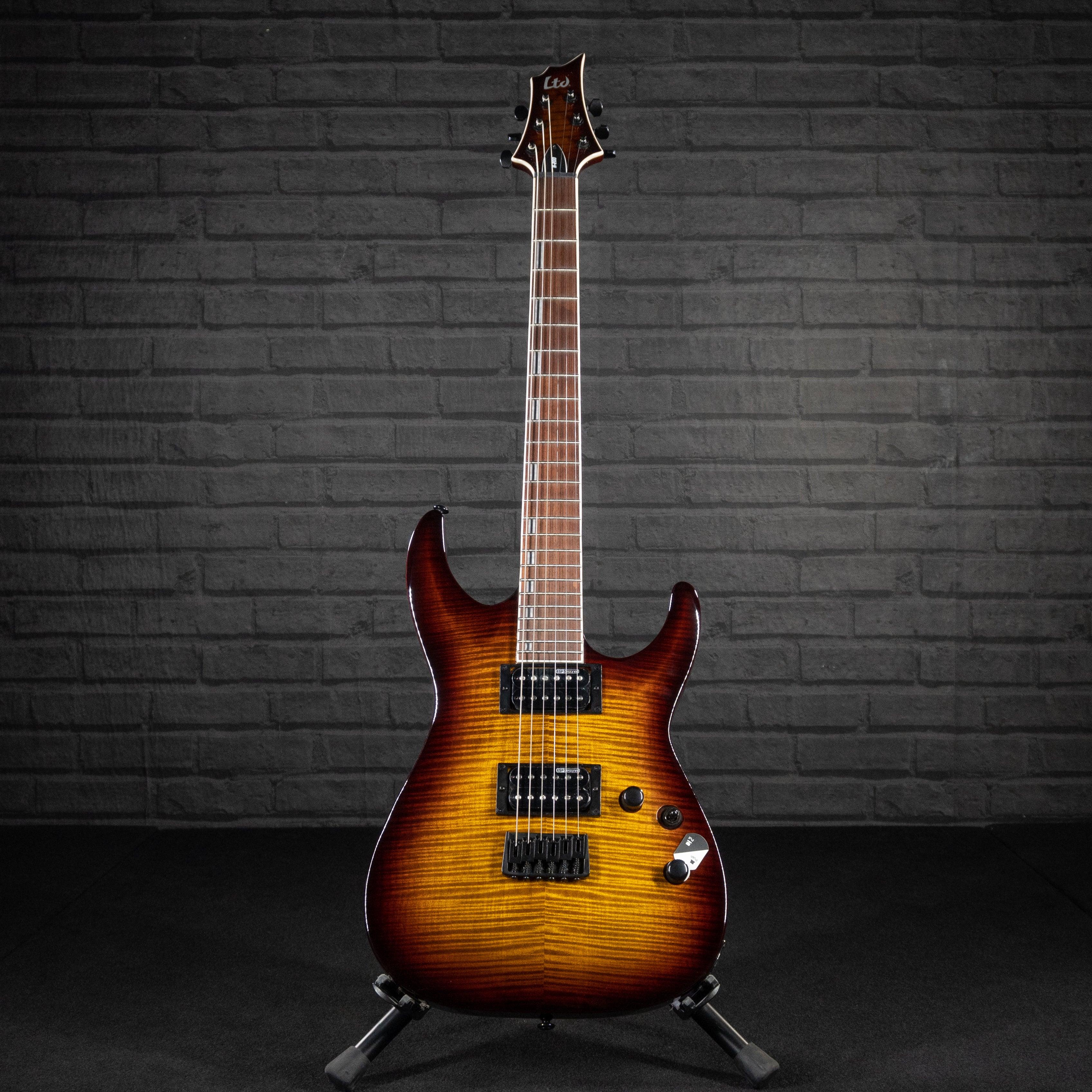 ESP LTD H-200FM Electric Guitar (Dark Brown Sunburst)