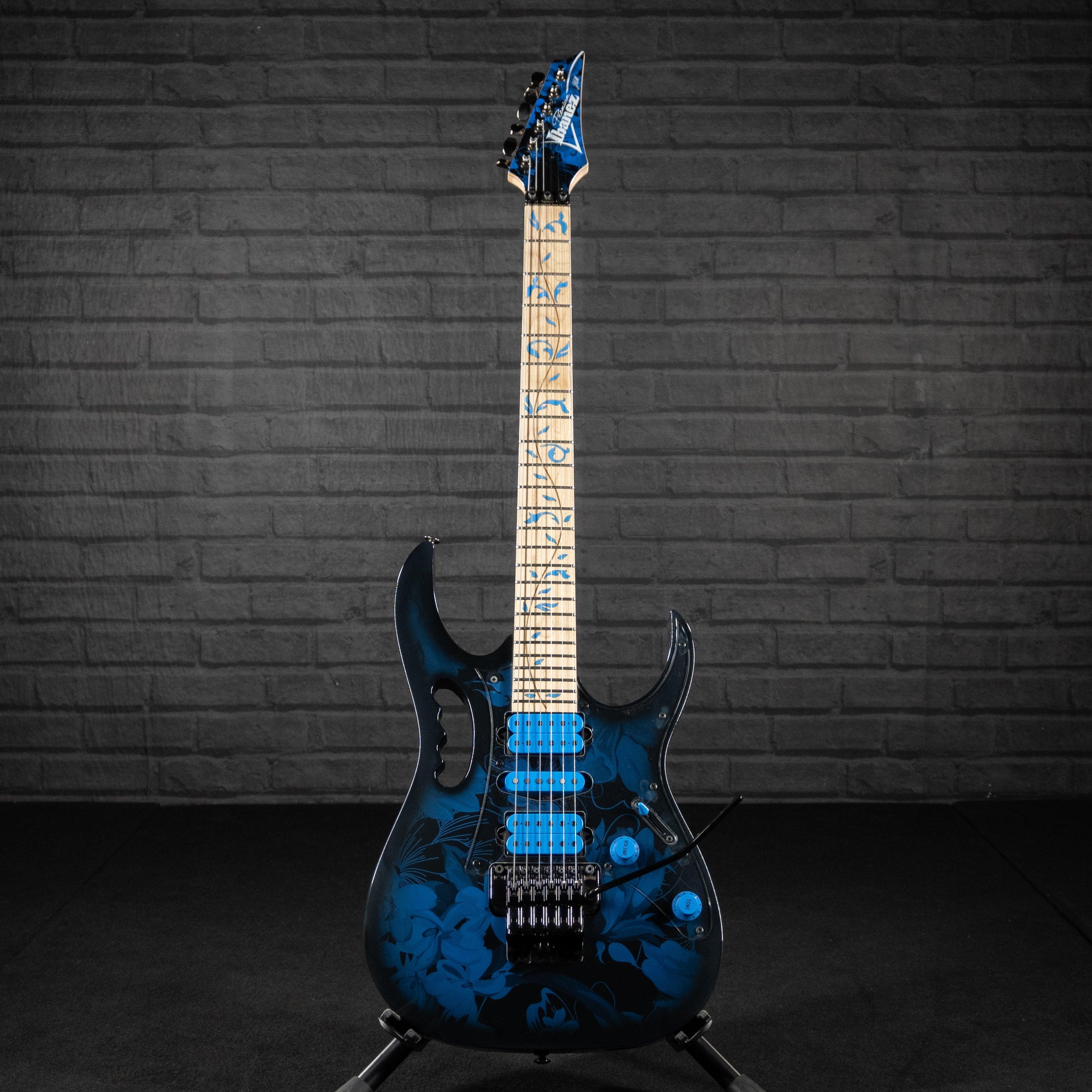 Ibanez JEM77P Steve Vai Signature Electric Guitar (Blue Floral Pattern) USED