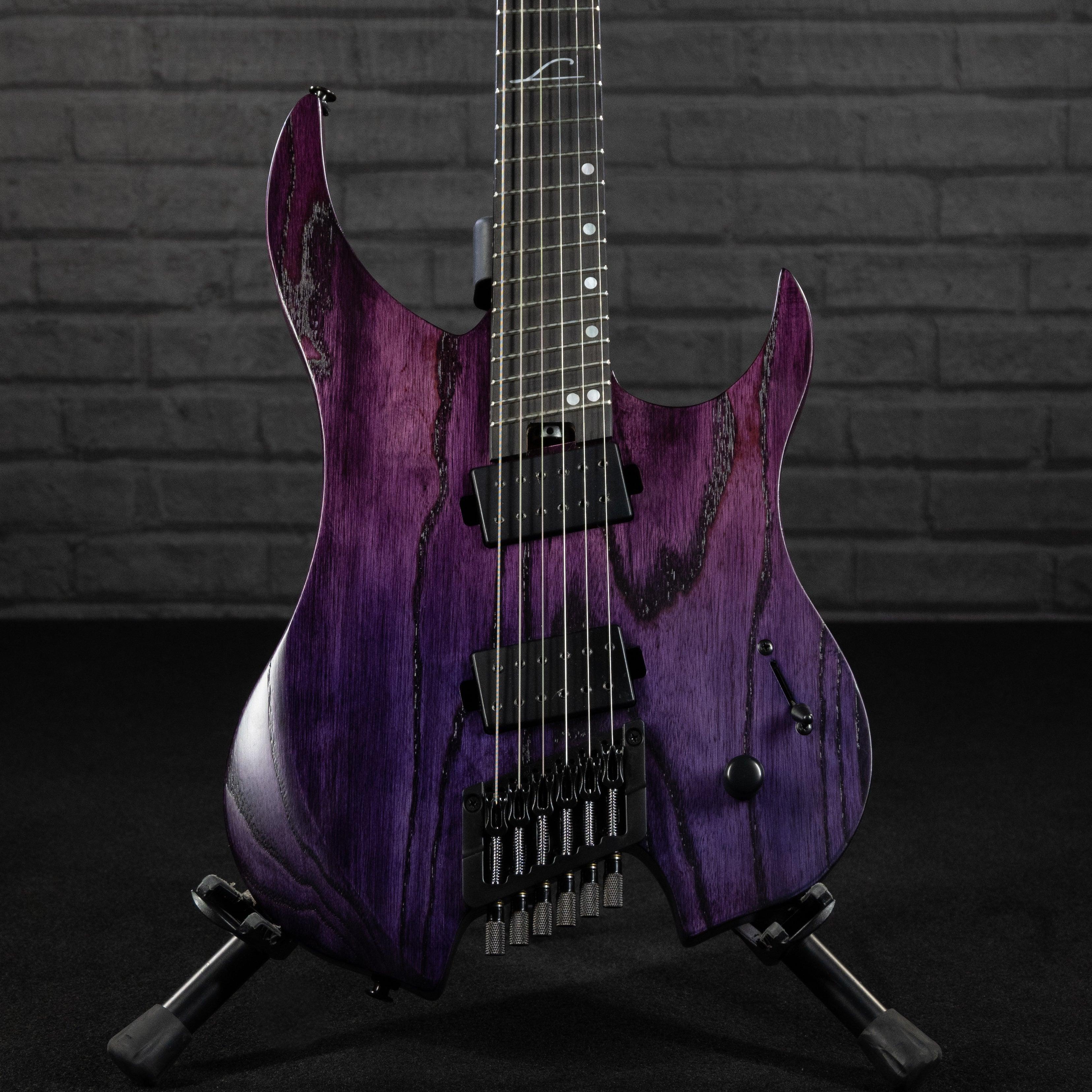 Legator Ghost G6FP 6-String Headless Multiscale Electric Guitar (Iris Fade)