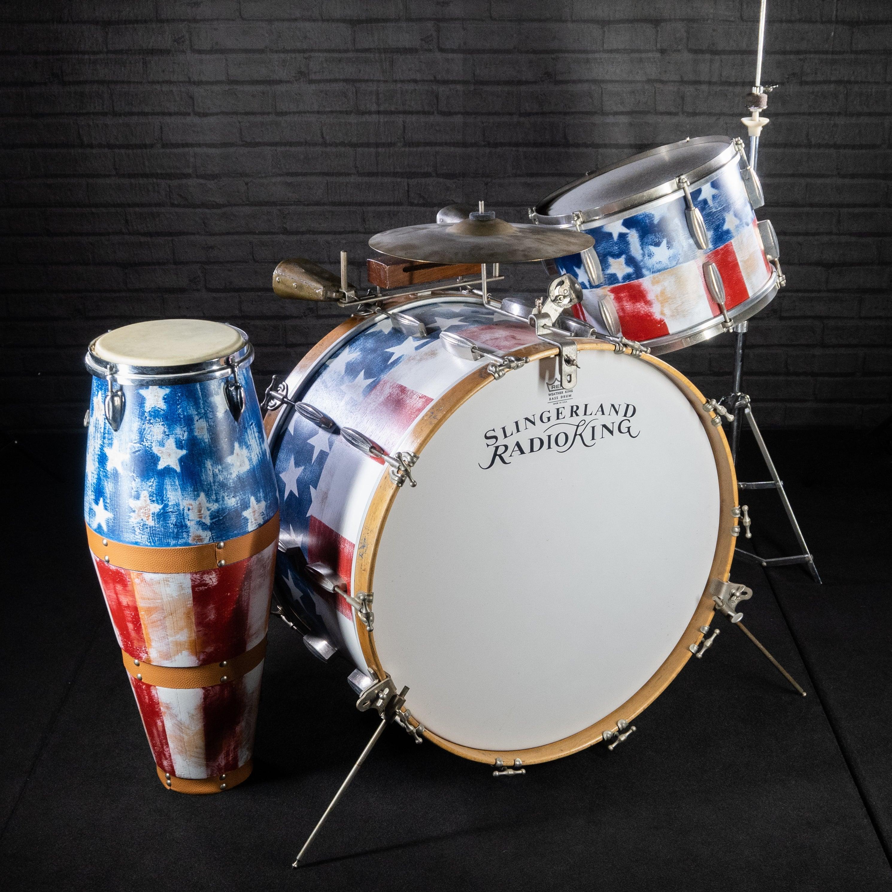 Slingerland radio deals king drum set