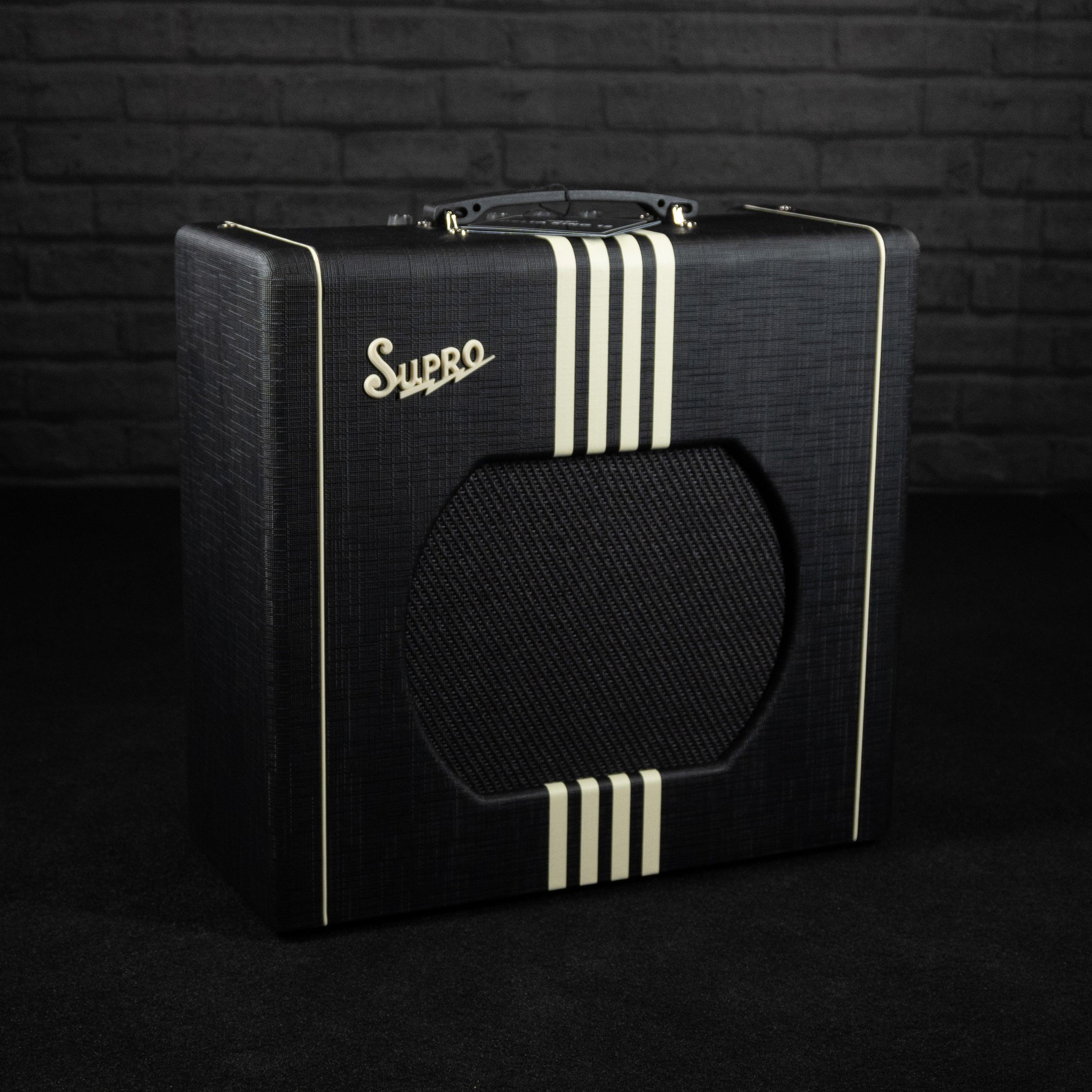 Supro Delta King 12 Guitar Combo Amplifier (Black and Cream)